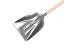 Graanschop ATLAS aluminium met strip met ATLAS YD-steel 95 cm gebogen, FSC 100%