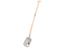 Steekbats RUHR BRILLANT 1/4 000 gepolijst, met PLATTE OPSTAP en ATLAS schopsteel 110 cm gebogen, FSC 100%