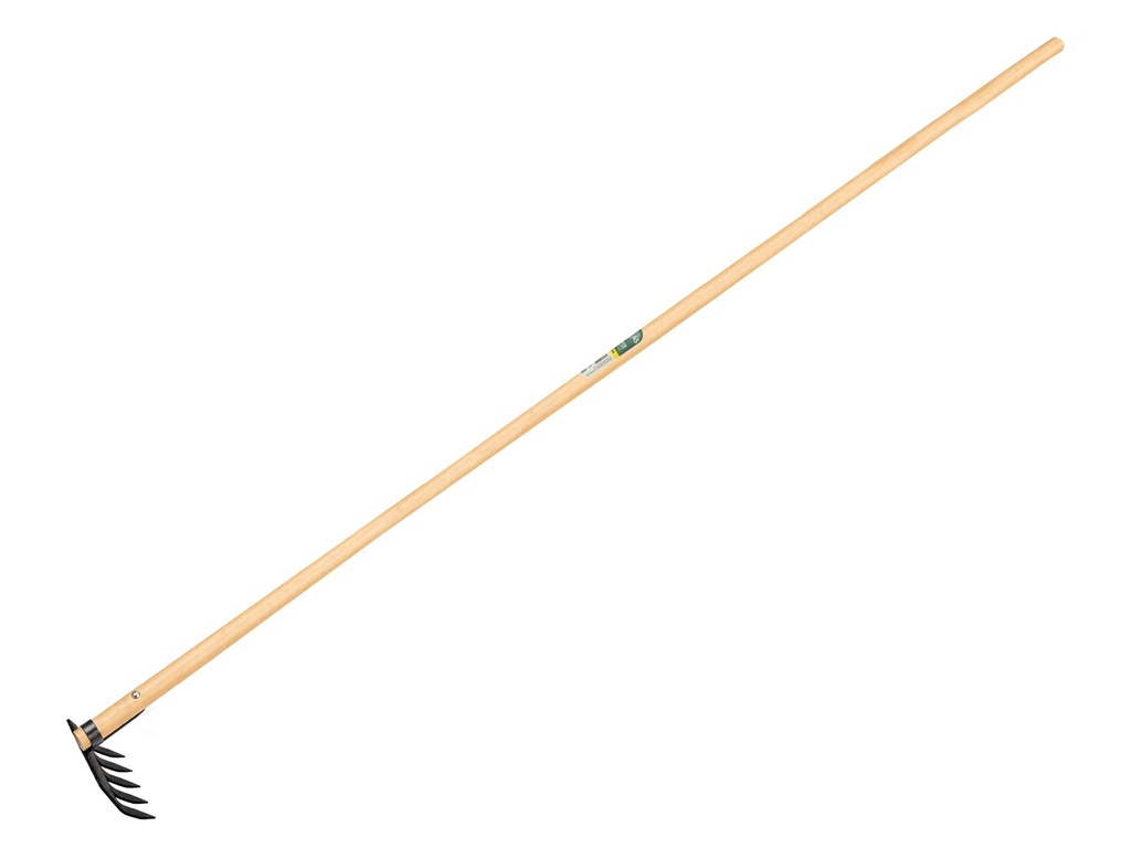 Sloothaak DE WIT 4 tands met plaat en ring, met rechte ATLAS Ecofiber steel 250 cm