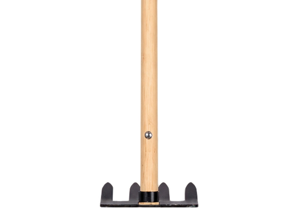 Sloothaak DE WIT 4 tands met plaat en ring, met rechte ATLAS Ecofiber steel 300 cm