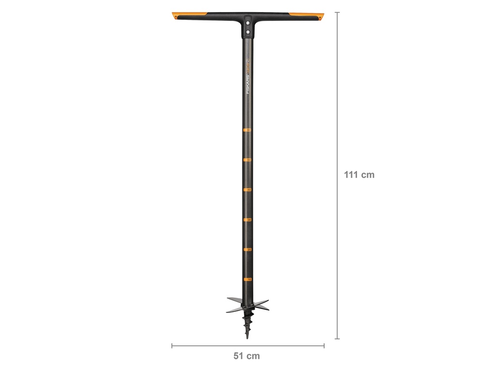 Grondboor FISKARS QuikDrilll M 15 cm spiraalvormig, lengte 110 cm