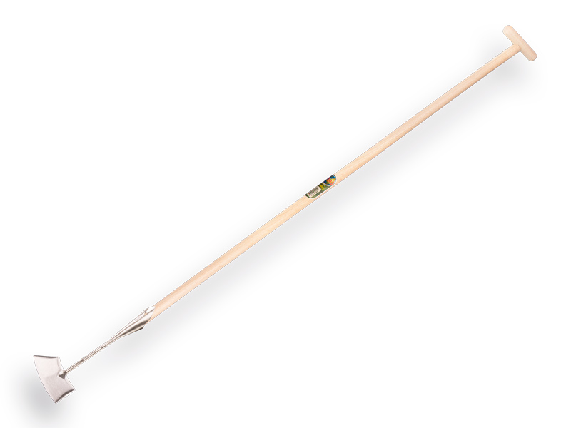 [1011165] Dutch hoe SNEEBOER round-shaped model stainless steel 15 cm, with ATLAS handle 160 x 3.2 cm and grip