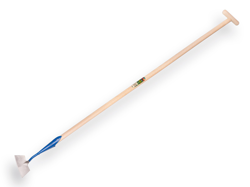 Dutch hoe DE WIT round-shaped model 14 cm, with ATLAS handle 160 x 3,2 cm and through-mount T-grip