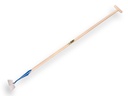 Dutch hoe DE WIT round-shaped model 14 cm, with ATLAS handle 160 x 3,2 cm and through-mount T-grip