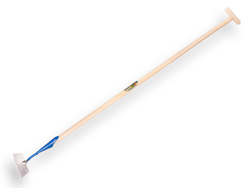 [1012161] Dutch hoe DE WIT round-shaped model 16 cm, with ATLAS handle 160 x 3.2 cm and through-mount T-grip