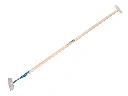 Dutch hoe DE WIT round-shaped model 20 cm, with ATLAS handle 160 x 3.2 cm and through-mount T-grip