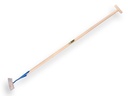 Dutch hoe DE WIT round-shaped model 20 cm, with ATLAS handle 160 x 3.2 cm and through-mount T-grip