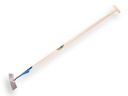 Dutch hoe DE WIT round-shaped model 24 cm, with ATLAS handle 160 x 3,2 cm and through-mount T-grip