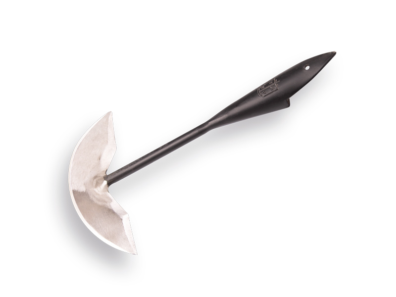 VAN DRIEL Schuffel 20 cm N-H Modell nr.4 Spitz, handgeschmiedet ohne Stiel