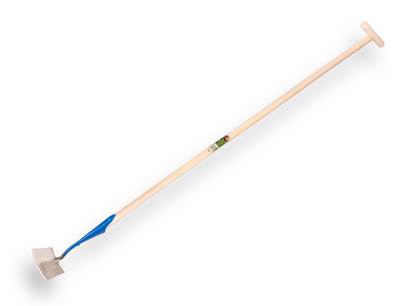 [1017065] Dutch hoe DE WIT round-shaped model 6" or 15 cm, with ATLAS handle 160 x 3.2 cm and through-mount T-grip