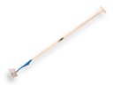 Dutch hoe DE WIT round-shaped model 6" or 15 cm, with ATLAS handle 160 x 3.2 cm and through-mount T-grip