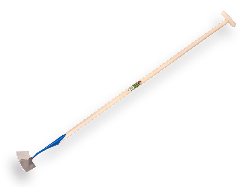 [1017075] Dutch hoe DE WIT round-shaped model 7" or 17.5 cm, with ATLAS handle 160 x 3.2 cm and through-mount T-grip