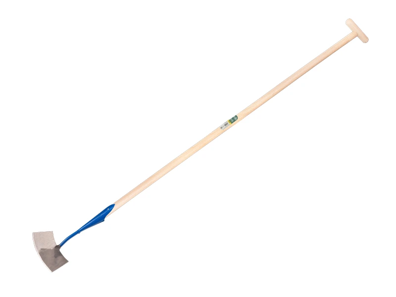 Schuffel DE WIT rundes Modell 8" oder 20 cm, mit ATLAS Stiel 160 x 3,2 cm und durchgesteckter T-Griff