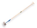Schuffel DE WIT rundes Modell 8" oder 20 cm, mit ATLAS Stiel 160 x 3,2 cm und durchgesteckter T-Griff