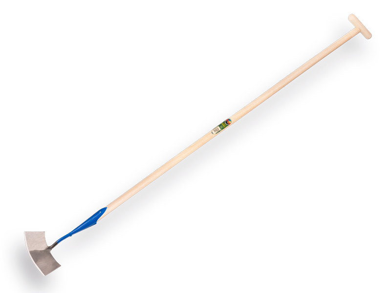 Dutch hoe DE WIT round-shaped model 9" or 22.5 cm, with ATLAS handle 160 x 3.2 cm and through-mount T-grip