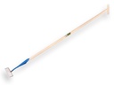 Dutch hoe DE WIT rectangular model 14 cm, with ATLAS handle 160 x 3.2 cm and through-mount T-grip
