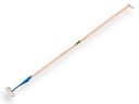 Schuffel DE WIT rechteckiges Modell geschmiedet 14 cm, mit ATLAS Stiel 170 x 3,0 cm und Tropfengriff