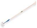 Dutch hoe DE WIT rectangular model 16 cm, with ATLAS handle 160 x 3.2 cm and through-mount T-grip