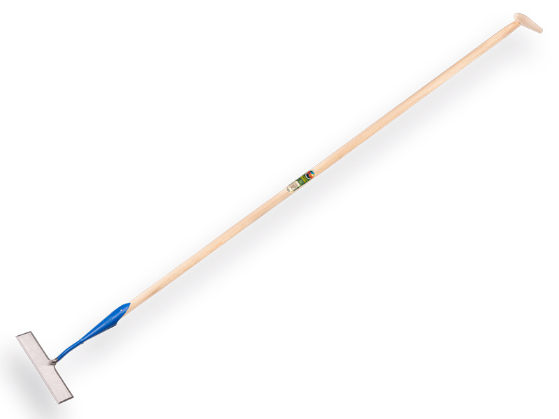 Schuffel DE WIT rechteckiges Modell geschmiedet 18 cm, mit ATLAS Stiel 170 x 3,0 cm und Tropfengriff