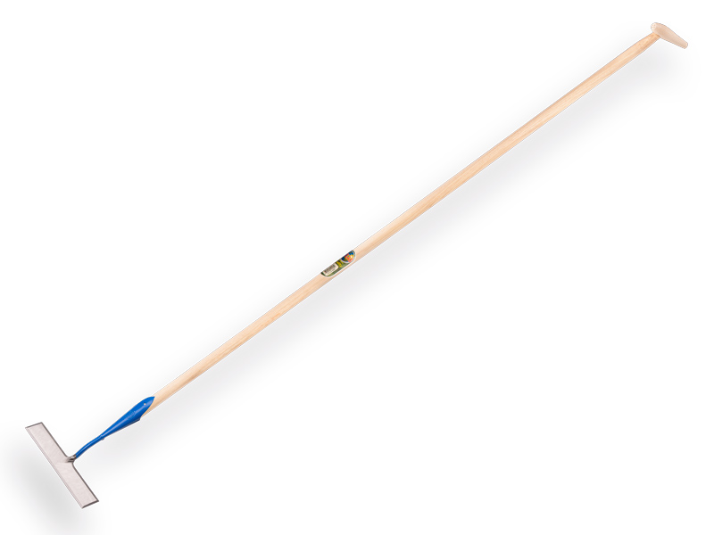 [1018205] Dutch hoe DE WIT rectangular model forged 20 cm, with ATLAS handle 170 x 3.0 cm and teardrop grip