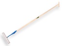 Schuffel DE WIT rechteckiges Modell 22 cm, mit ATLAS Stiel 160 x 3,2 cm und durchgesteckter T-Griff