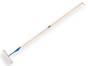 Schuffel DE WIT rechteckiges Modell geschmiedet 22 cm, mit ATLAS Stiel 170 x 3,0 cm und Tropfengriff