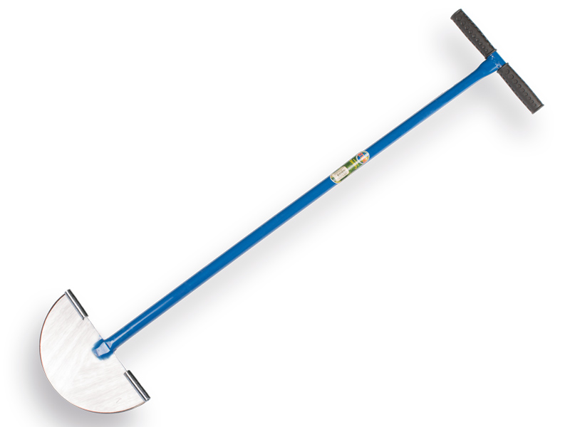 [1019010] Rasenkantenstecher ATLAS geschmiedet, mit blauem Metallstiel und Tritten