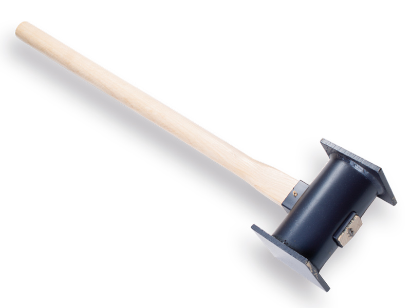 Landbauhammer - Pfostenhammer DE WIT vierkant Stahl, mit ATLAS Stiel 90 cm