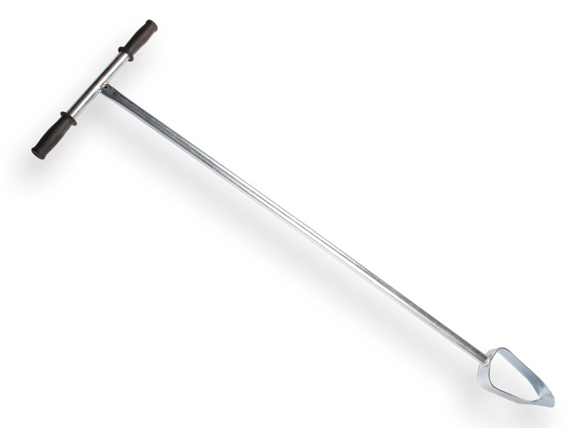 Galvanised hole auger 7.5 cm, length 125 cm