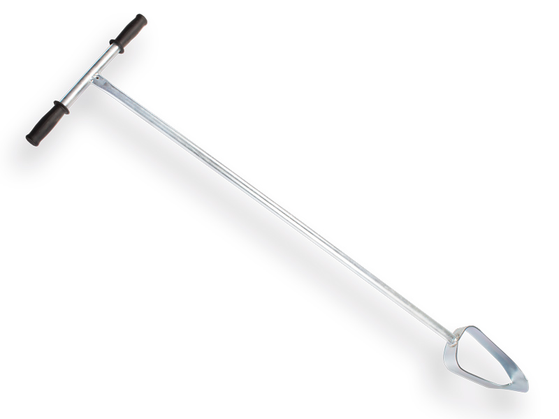 Tarière manuelle galvanisé 10 cm, longueur 125 cm