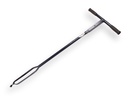 Hole auger DE WIT 8 cm extendable, with twisted point, length 127 cm