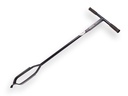 Hole auger DE WIT 12 cm extendable, with twisted point, length 127 cm