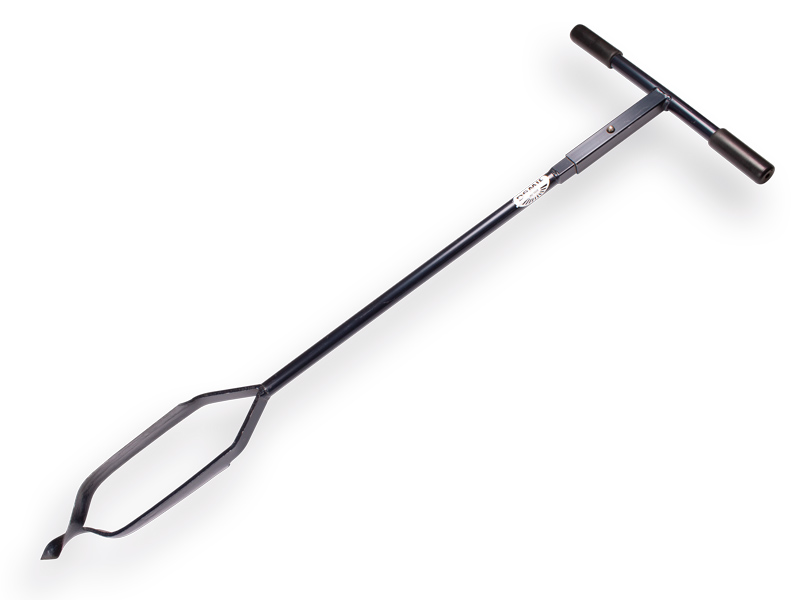 Erdbohrer DE WIT 14 cm verlängerbar, mit gedrehter Spitze, Länge 127 cm