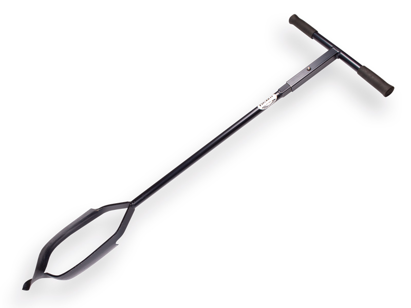 Erdbohrer DE WIT 16 cm verlängerbar, mit gedrehter Spitze, Länge 127 cm