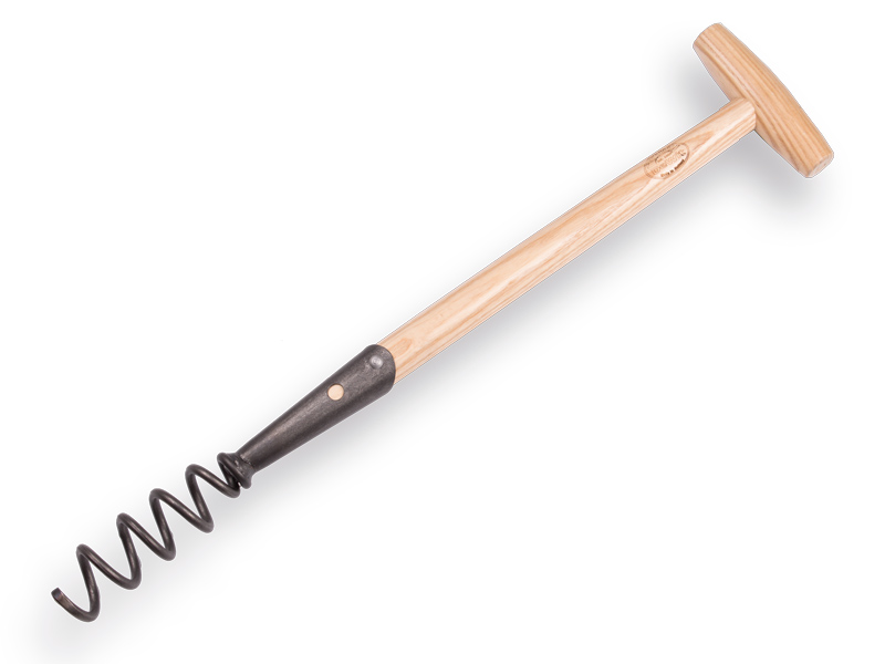 Désherbeur pour pissenlits DE WIT forgé avec manche de bêche en T en bois de frêne 40 cm