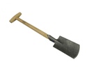 Hand spade DE WIT with ash wood T-handle 40 cm