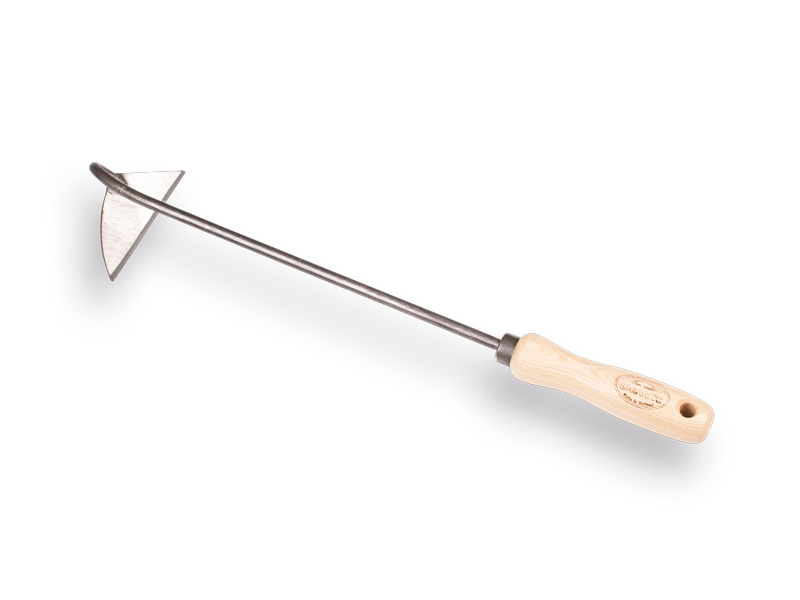 [1025100] Sarcloir à main DE WIT 10 cm, forgé et poli, avec manche en bois de frêne 14 cm