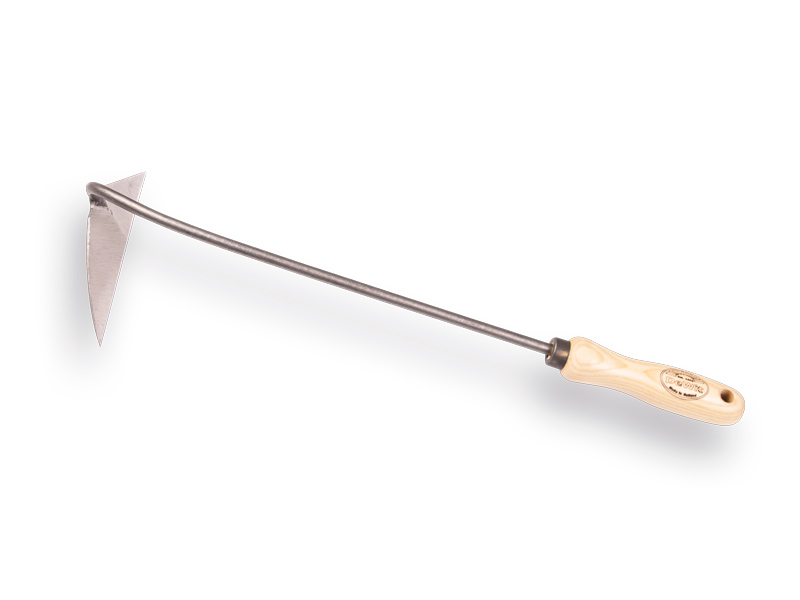 Handhacke DE WIT 14 cm, geschmiedet und poliert, mit Eschenholz Griff 14 cm
