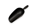 Pelle multi-usages Jimmy en plastique noir 11 x 23 cm, modèle rond, longueur 33 cm
