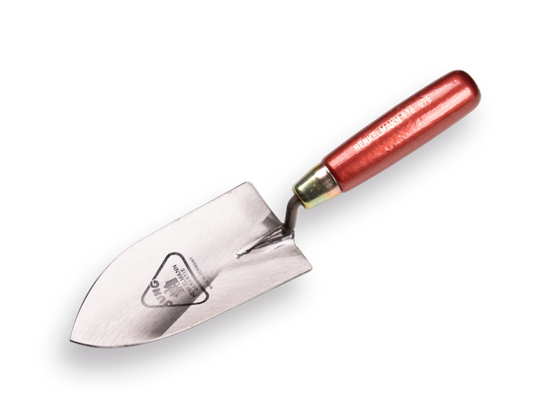 [1030030] JUNG forged hand trowel with wooden handle 13 cm
