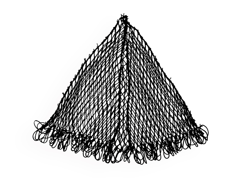 [1040110] Nylon sediment dredge net