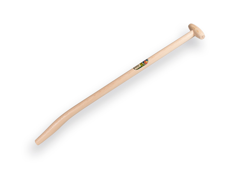 [110390] Schwanenhals-Schaufelstiel ATLAS 95 cm stark gebogen, mit durchgestecktem T-Griff