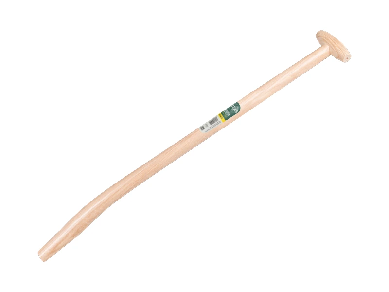 [110394] Gooseneck shovel handle ATLAS 90 cm strongly bent, with through-mount T-grip