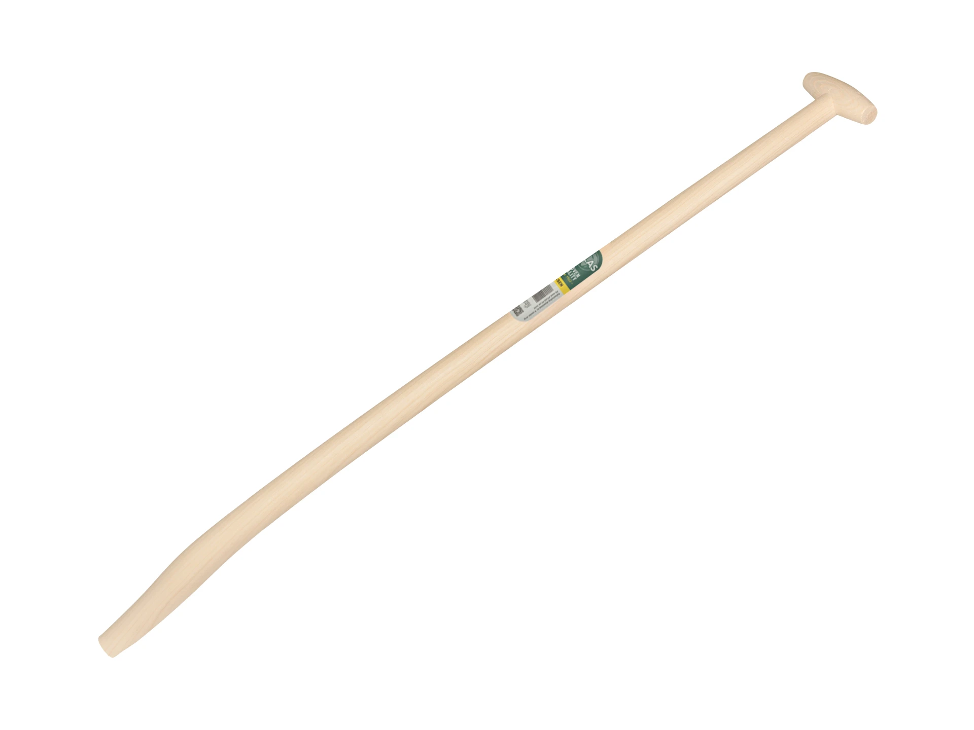 [110398] Gooseneck shovel handle ATLAS 110 cm strongly bent, with through-mount T-grip