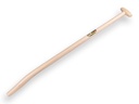 Schwanenhals-Schaufelstiel ATLAS 110 cm stark gebogen, mit durchgestecktem T-Griff