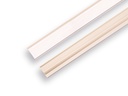 Clip-in strip white 100 cm x 3.7 cm angled, for Tegometall shelf