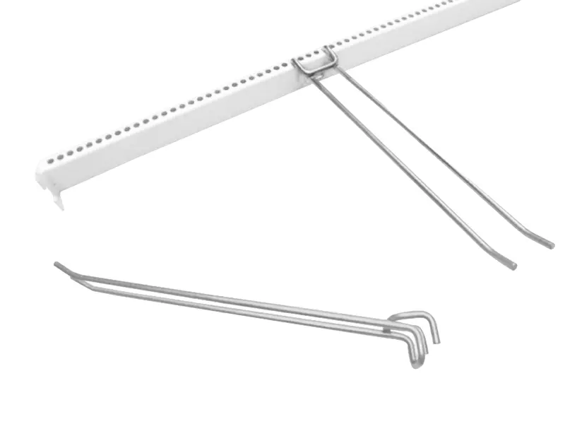Double hook 40 cm for crank handle, for load-bearing beam
