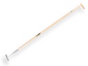 Schuffel Rechteckig Modell verzinkt 16 cm, mit IKAPE Stiel 160 x 2,8 cm und flaschenförmiger Griff. FSC 100%