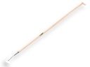 Ratissoire Jimmy modèle de cœur galvanisé 14 cm, avec manche IKAPE 160 x 2,8 cm et poignée en forme de bouteille. FSC 100%
