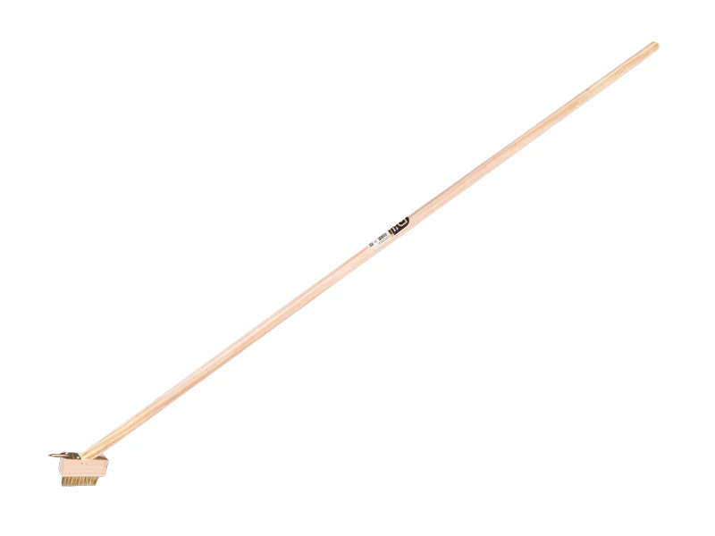 Fugenbürste Jimmy gehärteter Stahldraht, mit Scratcher und IKAPE Stiel 150 x 2,8 cm. FSC 100%